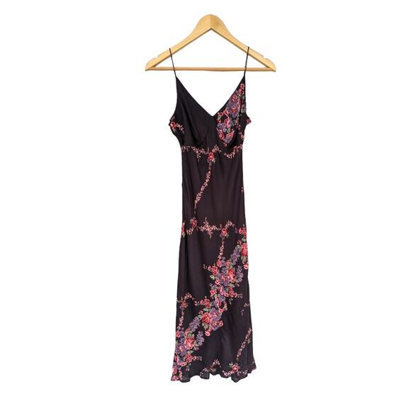 Vintage Tracy Reese Floral Beaded Slip Dress Womens Medium Knee Length Night Out - Picture 3 of 8